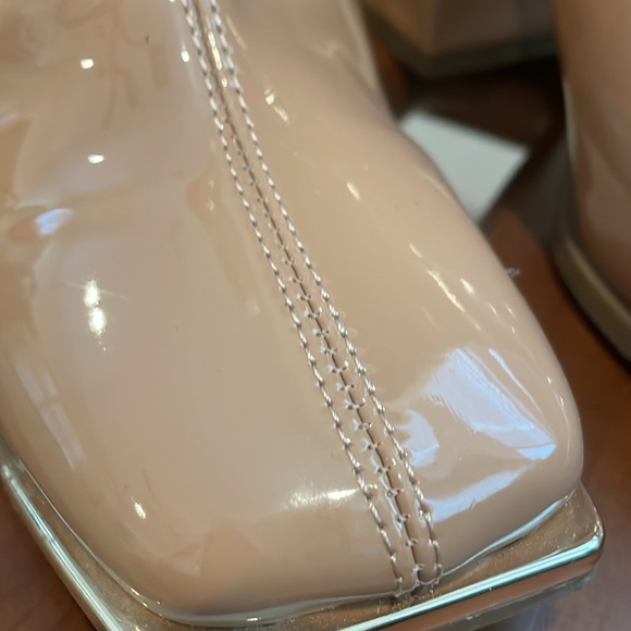 Forever 21 faux Patton leather three-quarter Carmel color boots.Worn 1x. Size 8. - Picture 2 of 9